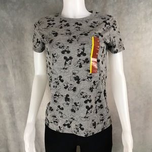 Disney Mickey and Minnie Mouse Grey T-Shirt